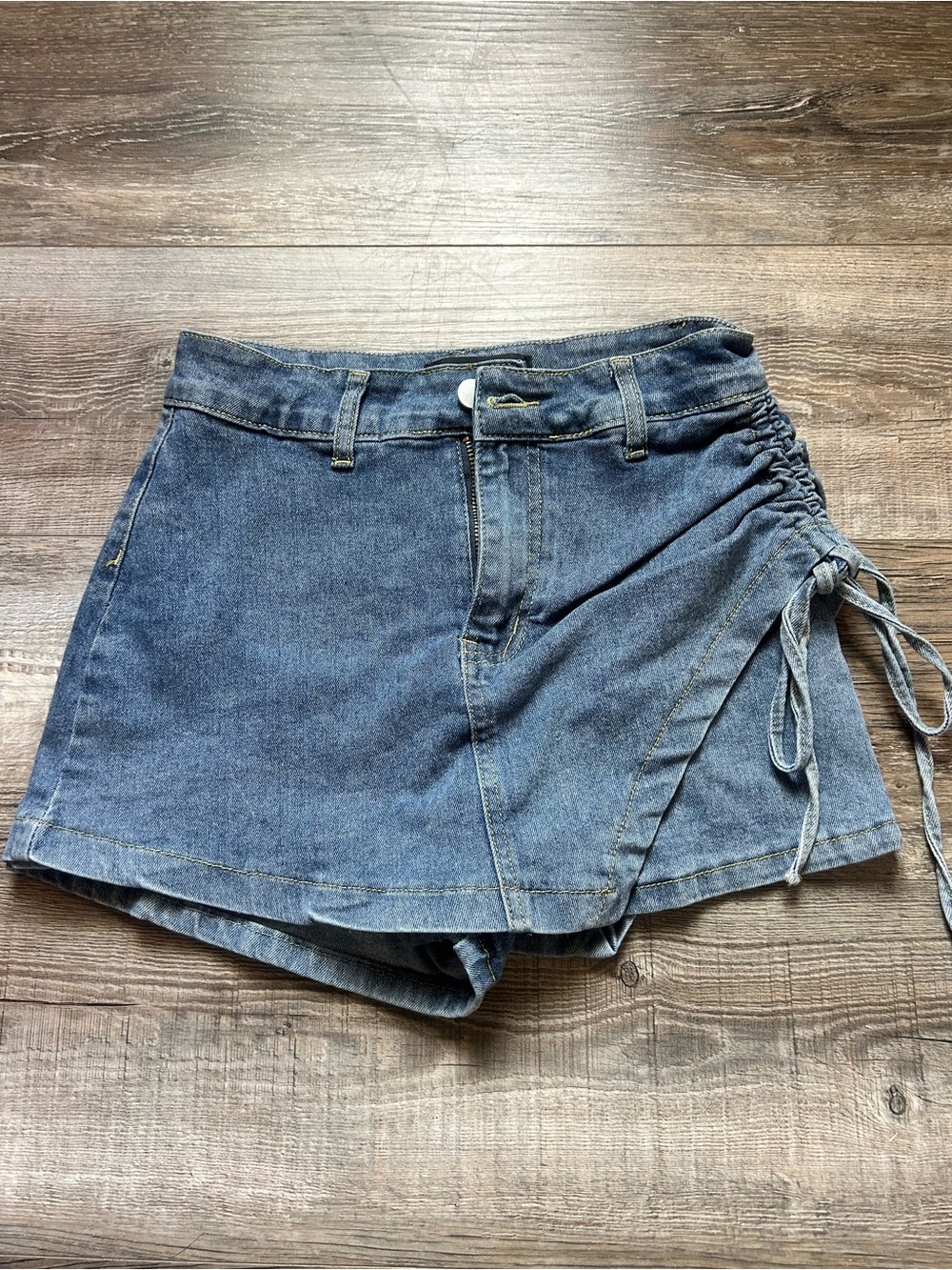 Akira Denim Wrap-Style Women’s Skort